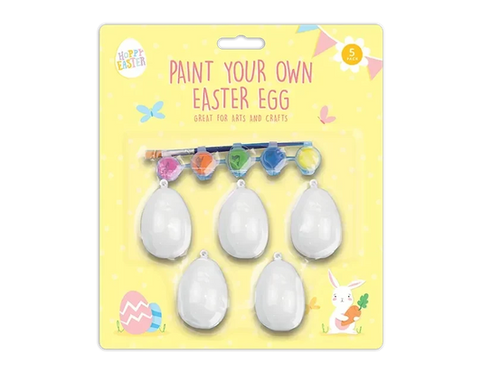 Pack of 5 Paint Your Own Egg Decoration