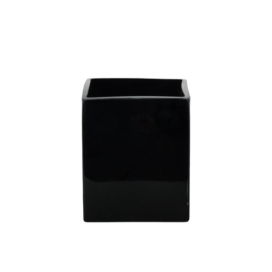 Cube - Black Gloss -10x10x12cm