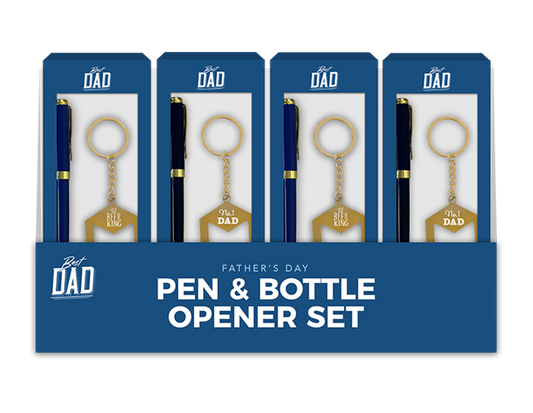 Fathers Day Pen and Bottle Opener Set