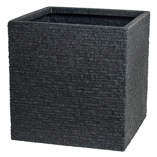 Ash Grey Square Slate Effect Planter (39cm)