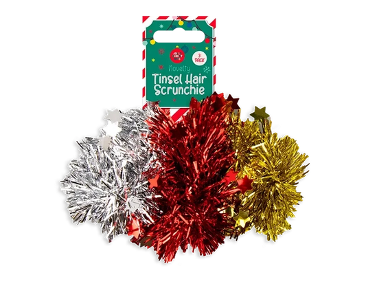 Tinsel Hair Scrunchies (Pack of 3)
