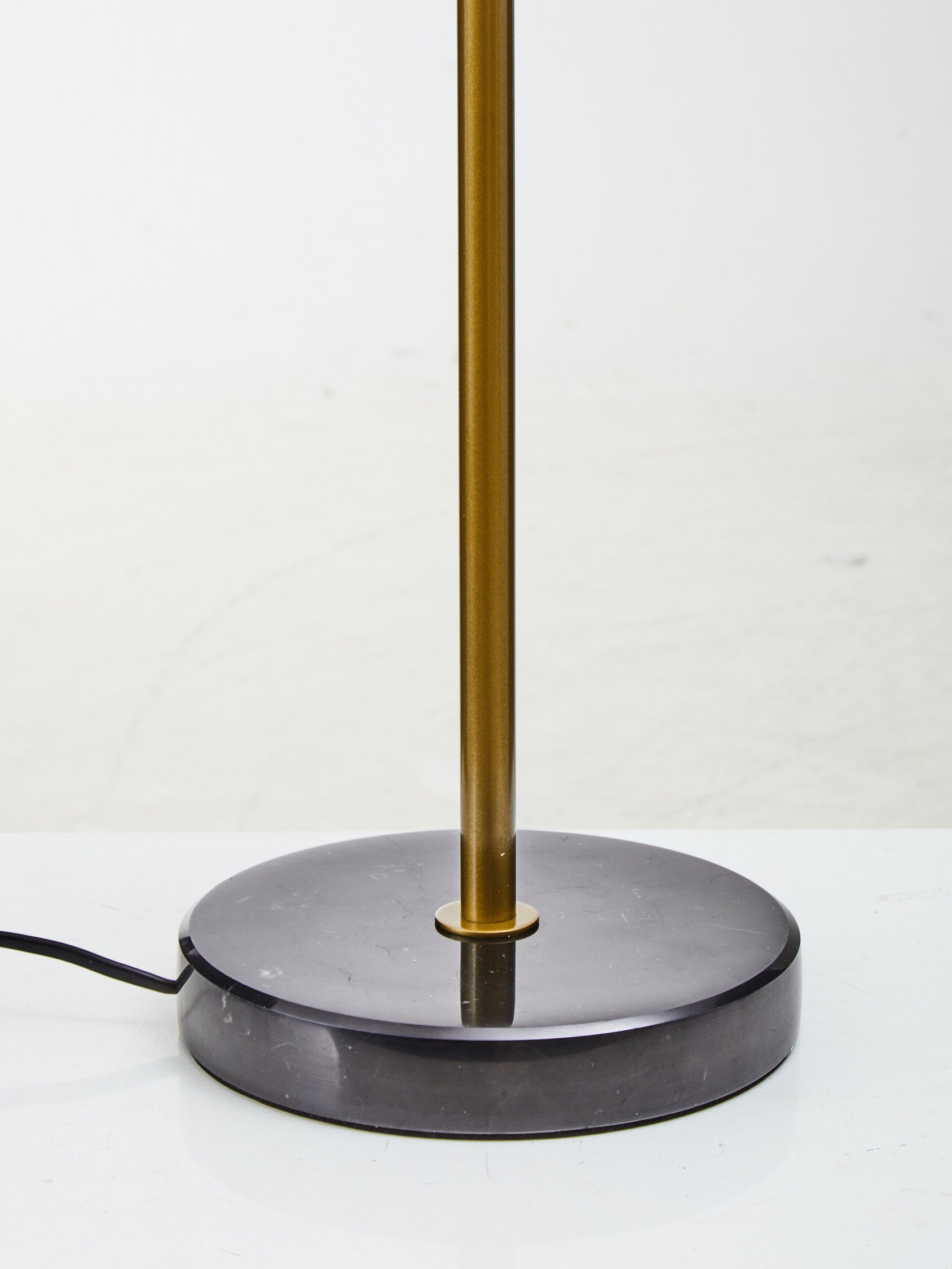 Revive Two Light Gold and Black Marble Table Lamp