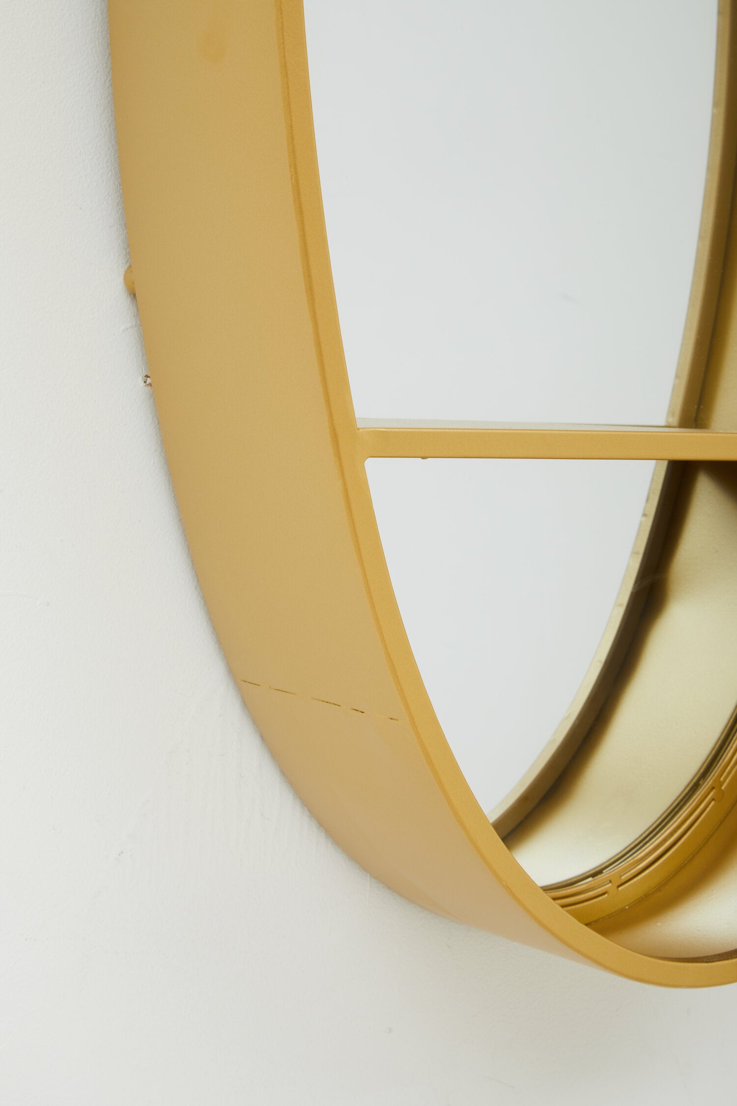 Avento Gold Oval Wall Mirror