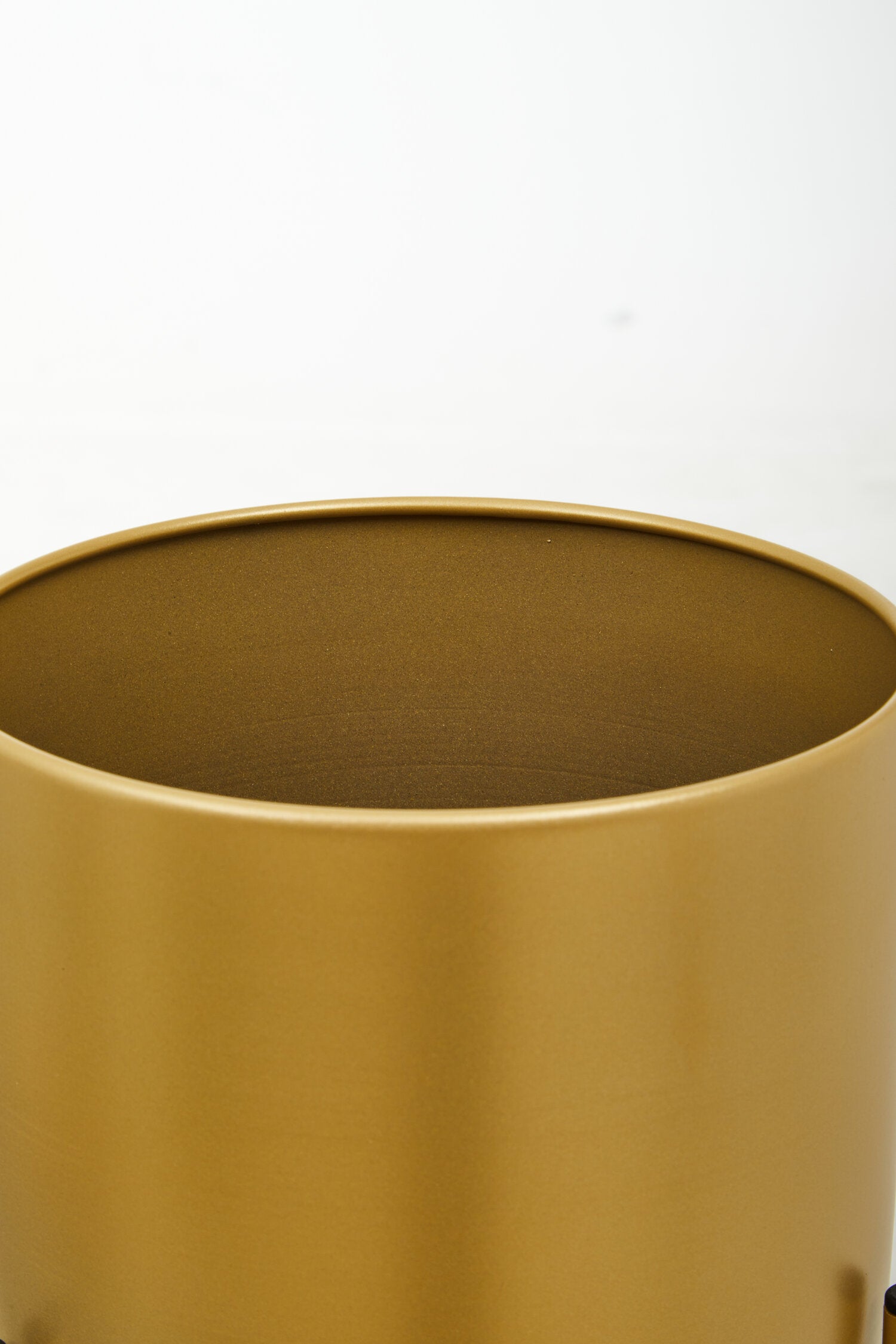 Avento Small Gold Finish Floor Planter