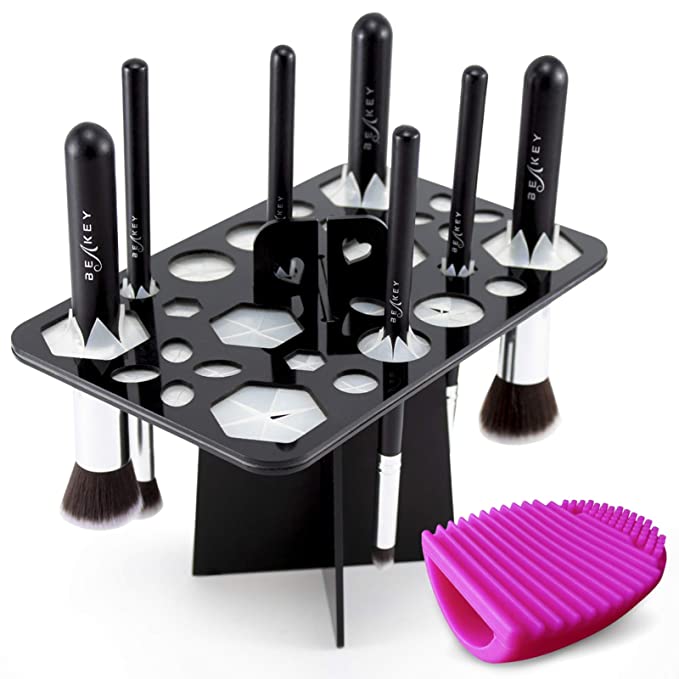 14 Hole Make up Brush Set Dry Rack Drying Brushes Shelf Multifunction Stand Display Cosmetic Clean Tool Wash Makeup Brush Holder | Luxury Home Accessories | Heulog Glow