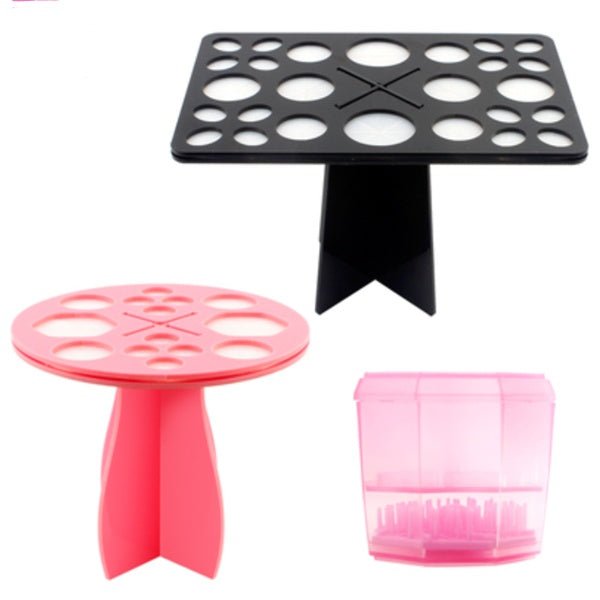14 Hole Make up Brush Set Dry Rack Drying Brushes Shelf Multifunction Stand Display Cosmetic Clean Tool Wash Makeup Brush Holder | Luxury Home Accessories | Heulog Glow