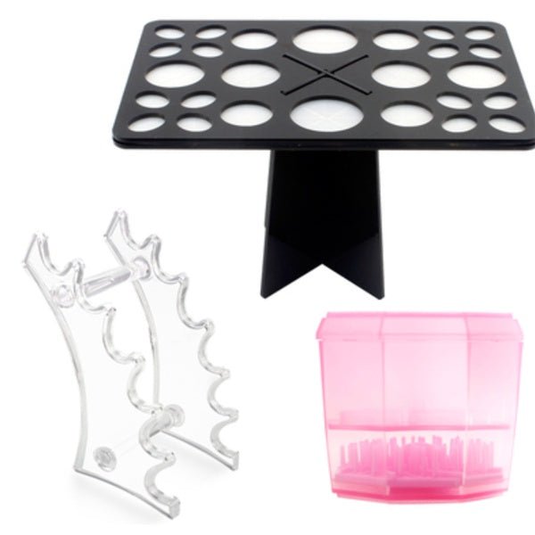 14 Hole Make up Brush Set Dry Rack Drying Brushes Shelf Multifunction Stand Display Cosmetic Clean Tool Wash Makeup Brush Holder | Luxury Home Accessories | Heulog Glow