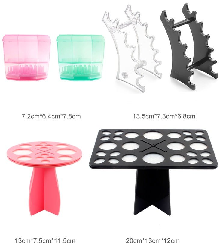 14 Hole Make up Brush Set Dry Rack Drying Brushes Shelf Multifunction Stand Display Cosmetic Clean Tool Wash Makeup Brush Holder | Luxury Home Accessories | Heulog Glow
