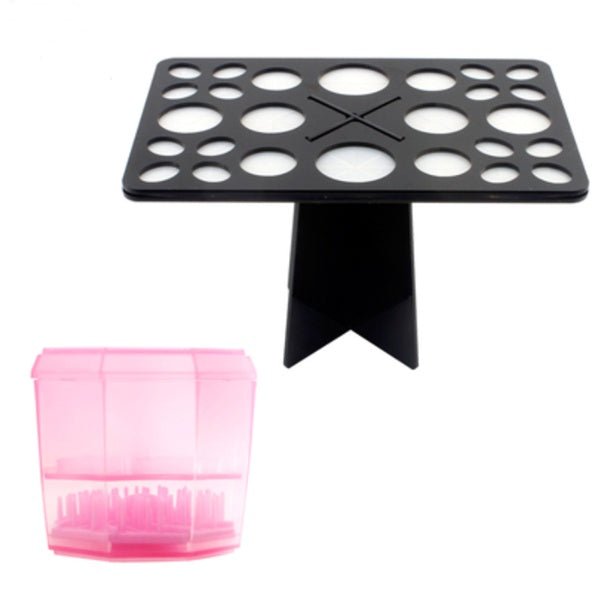 14 Hole Make up Brush Set Dry Rack Drying Brushes Shelf Multifunction Stand Display Cosmetic Clean Tool Wash Makeup Brush Holder | Luxury Home Accessories | Heulog Glow