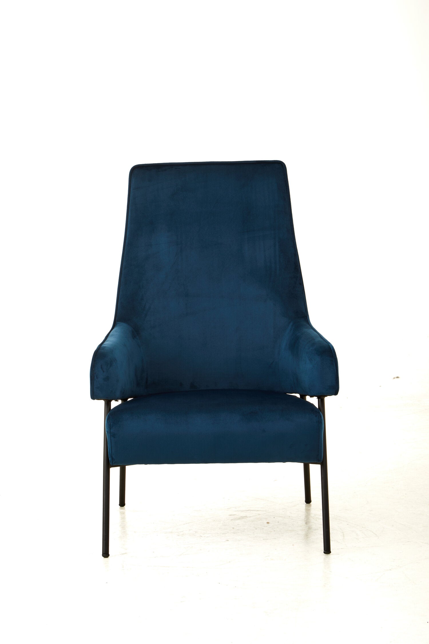 Henia Blue Velvet Chair