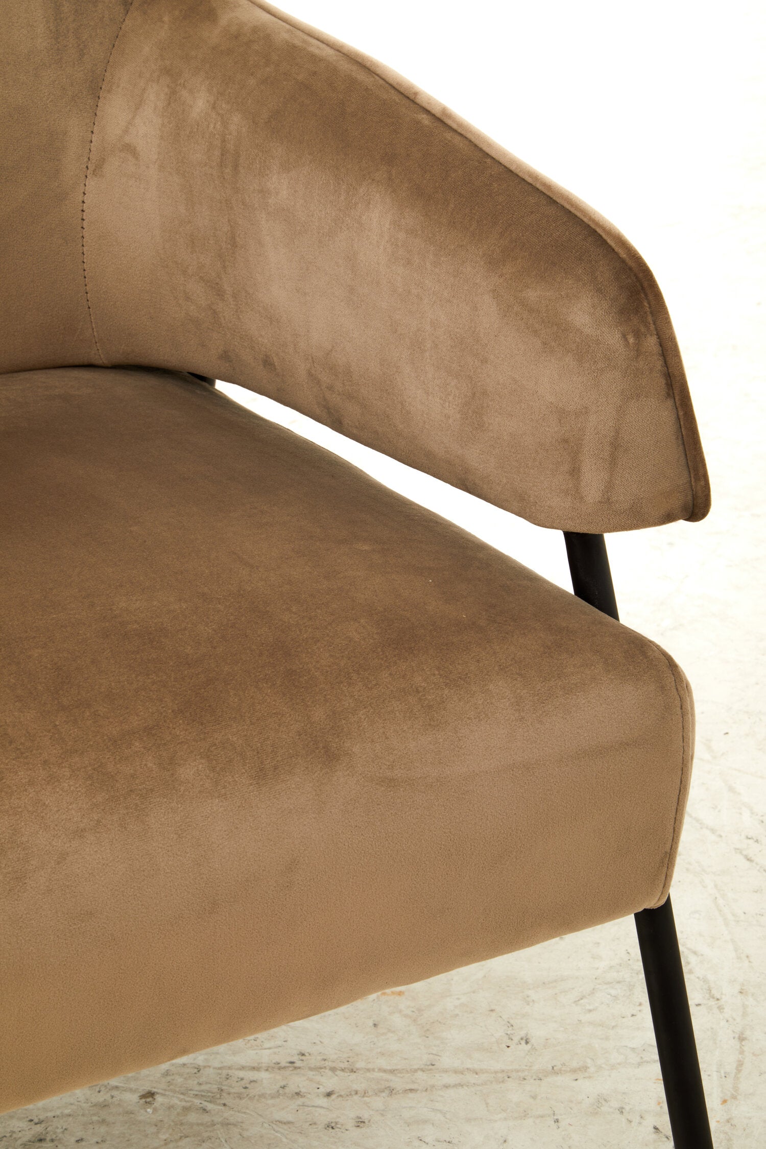 Henia Mink Velvet Chair