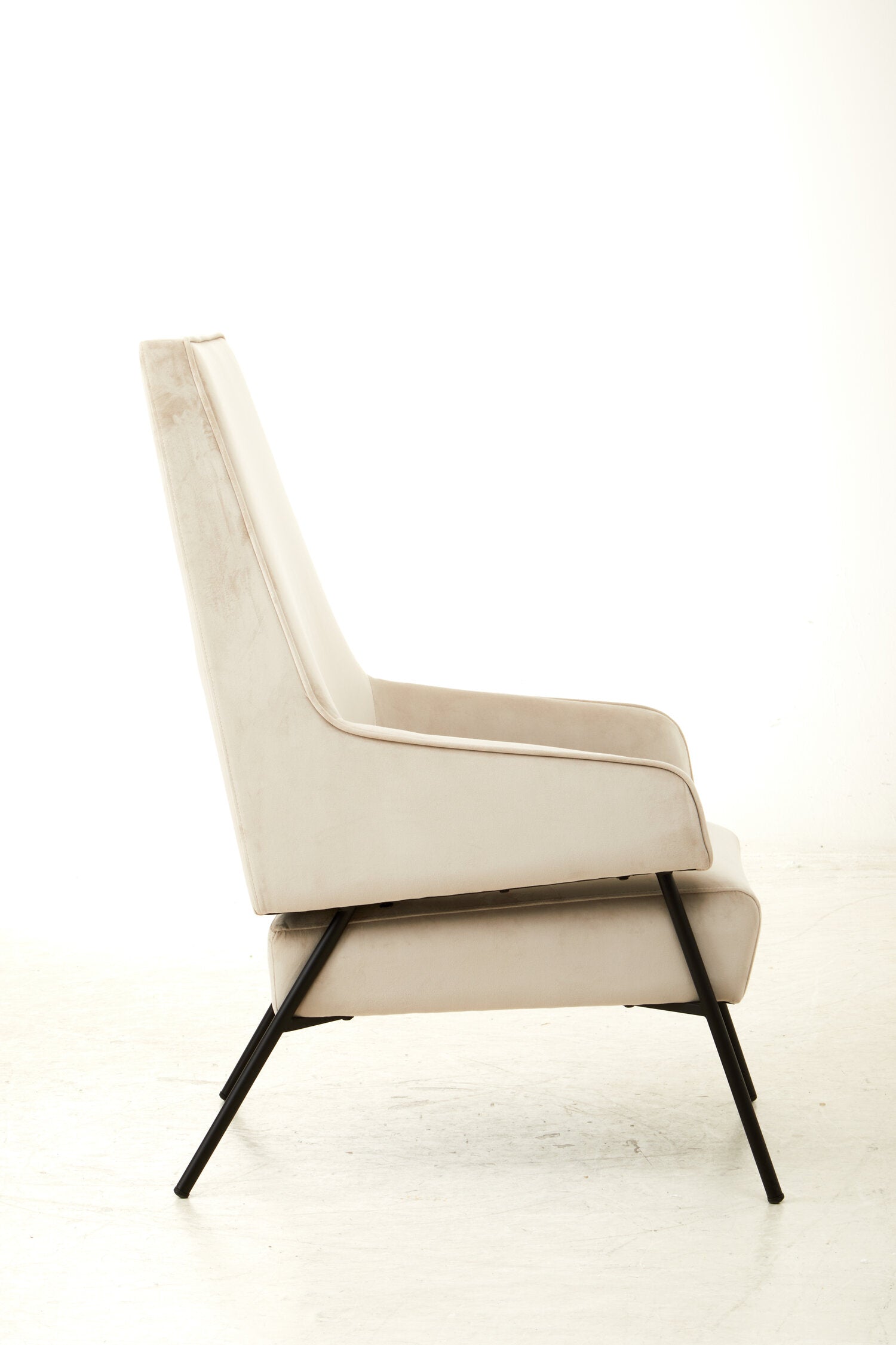 Henia Cream Velvet Chair