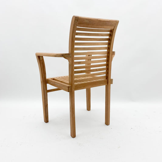 96CM STACKING SCROLL BACK CHAIR
