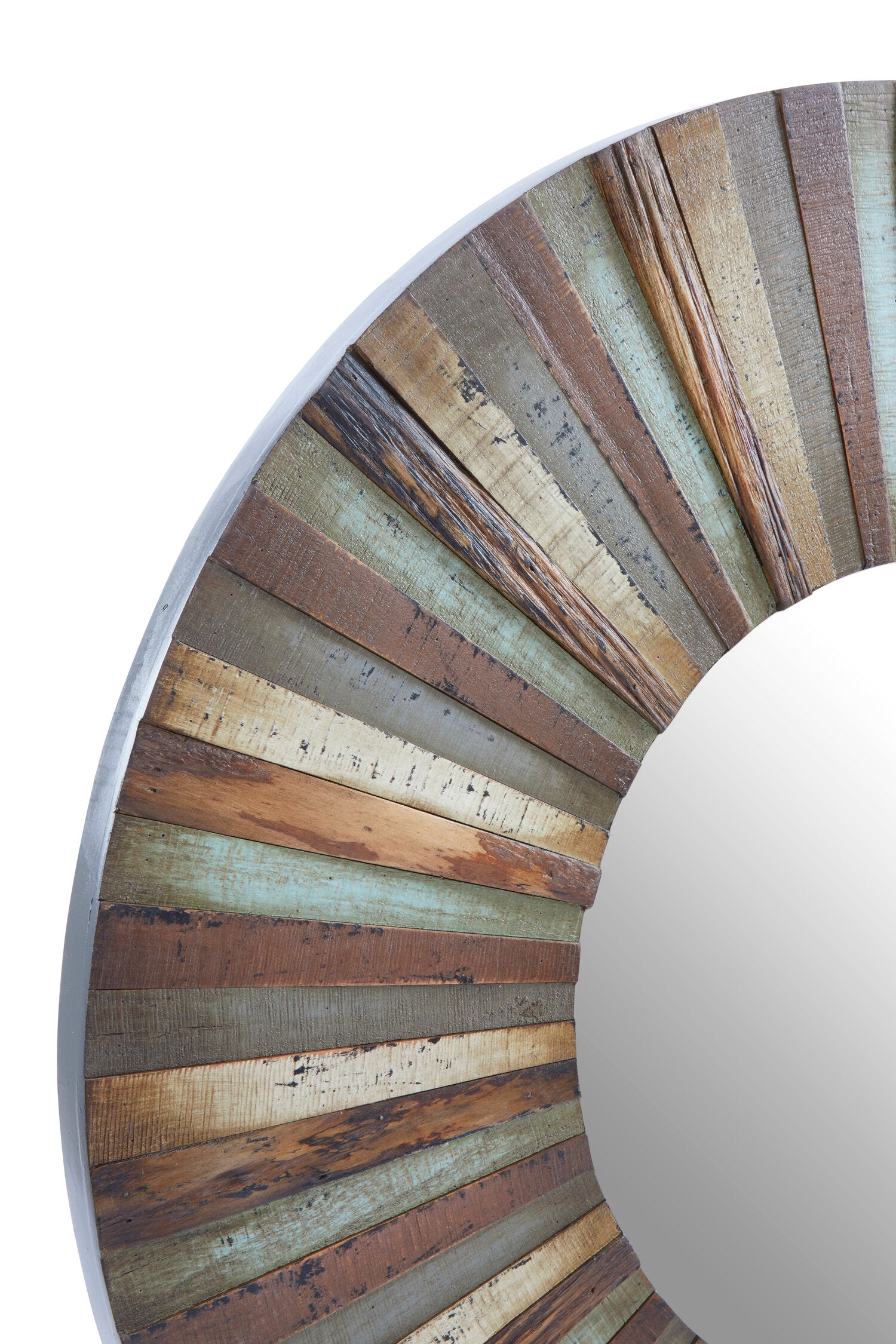 Eternal Wooden Round Wall Mirror