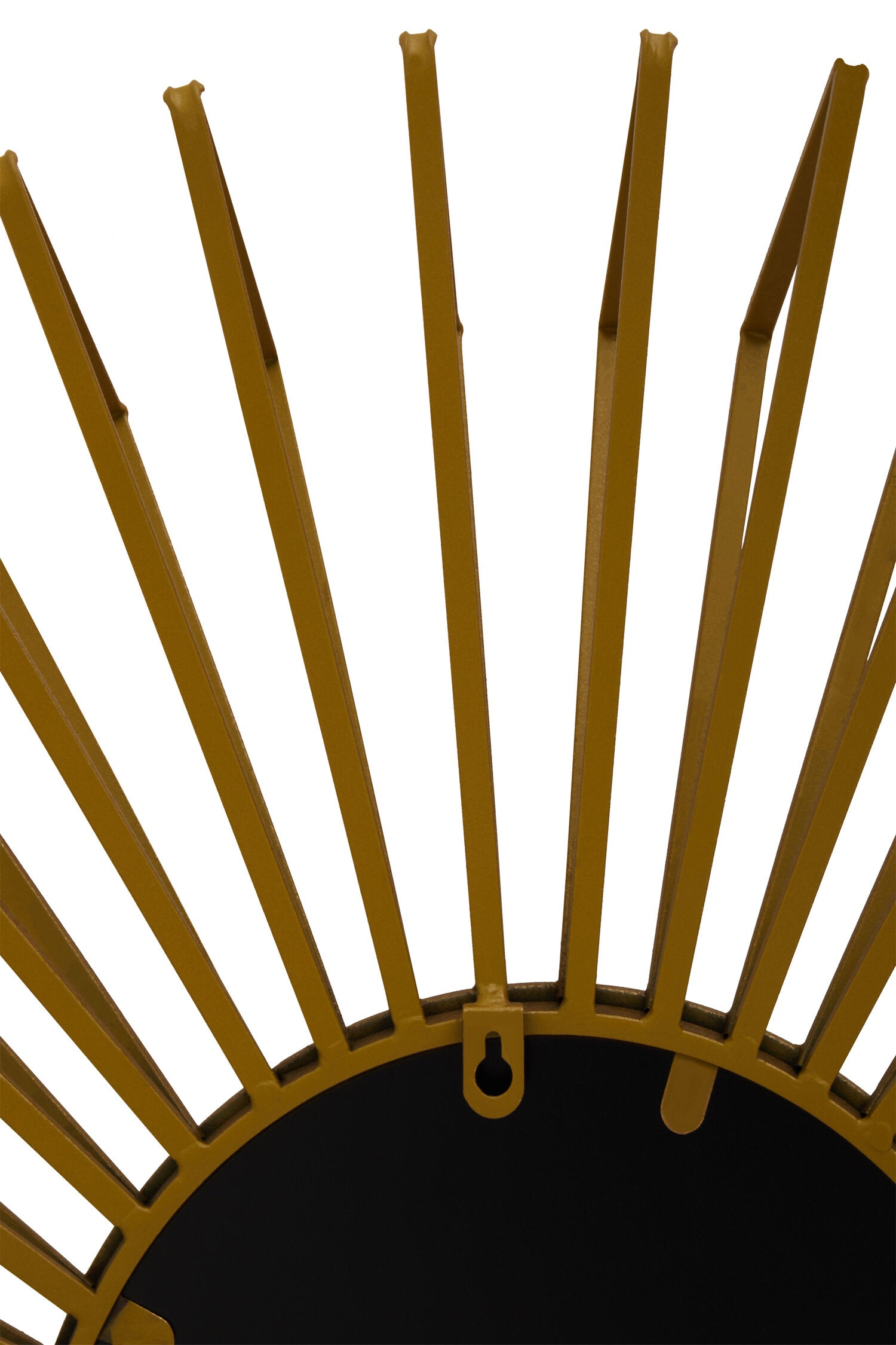 Matera Gold Finish 3D Sunburst Metal Wall Mirror