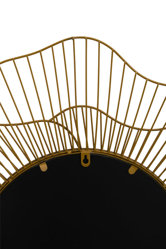 Matera Gold Flower Wall Mirror