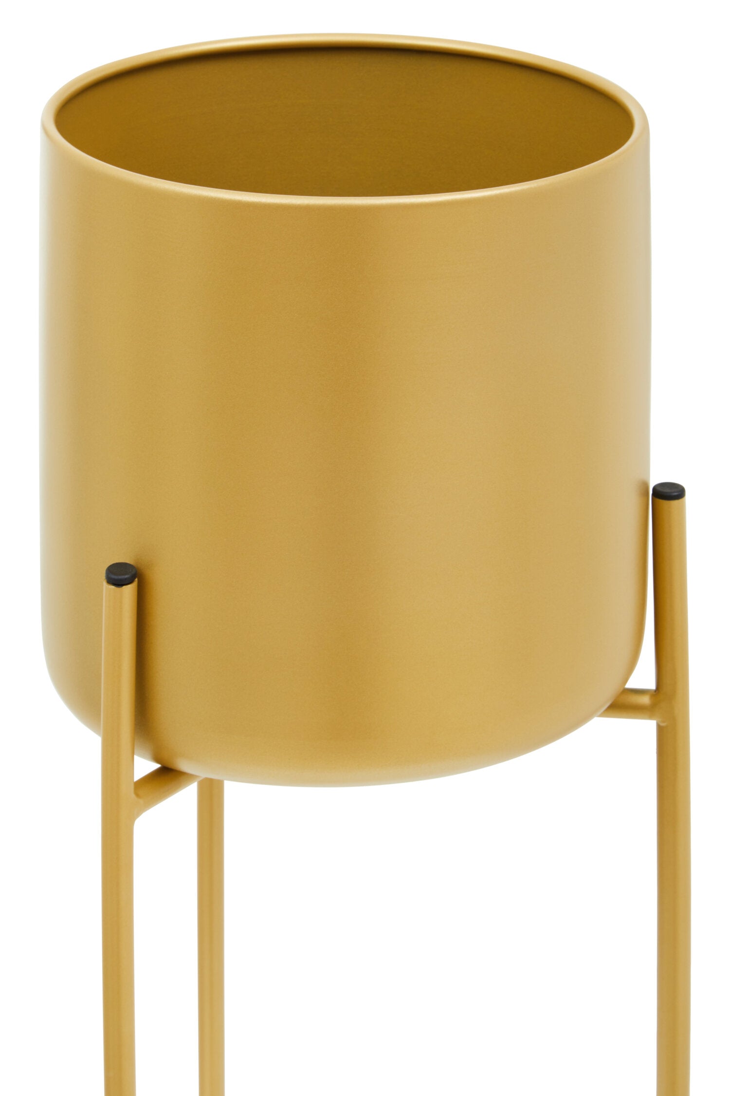 Avento Large Gold Finish Floor Planter