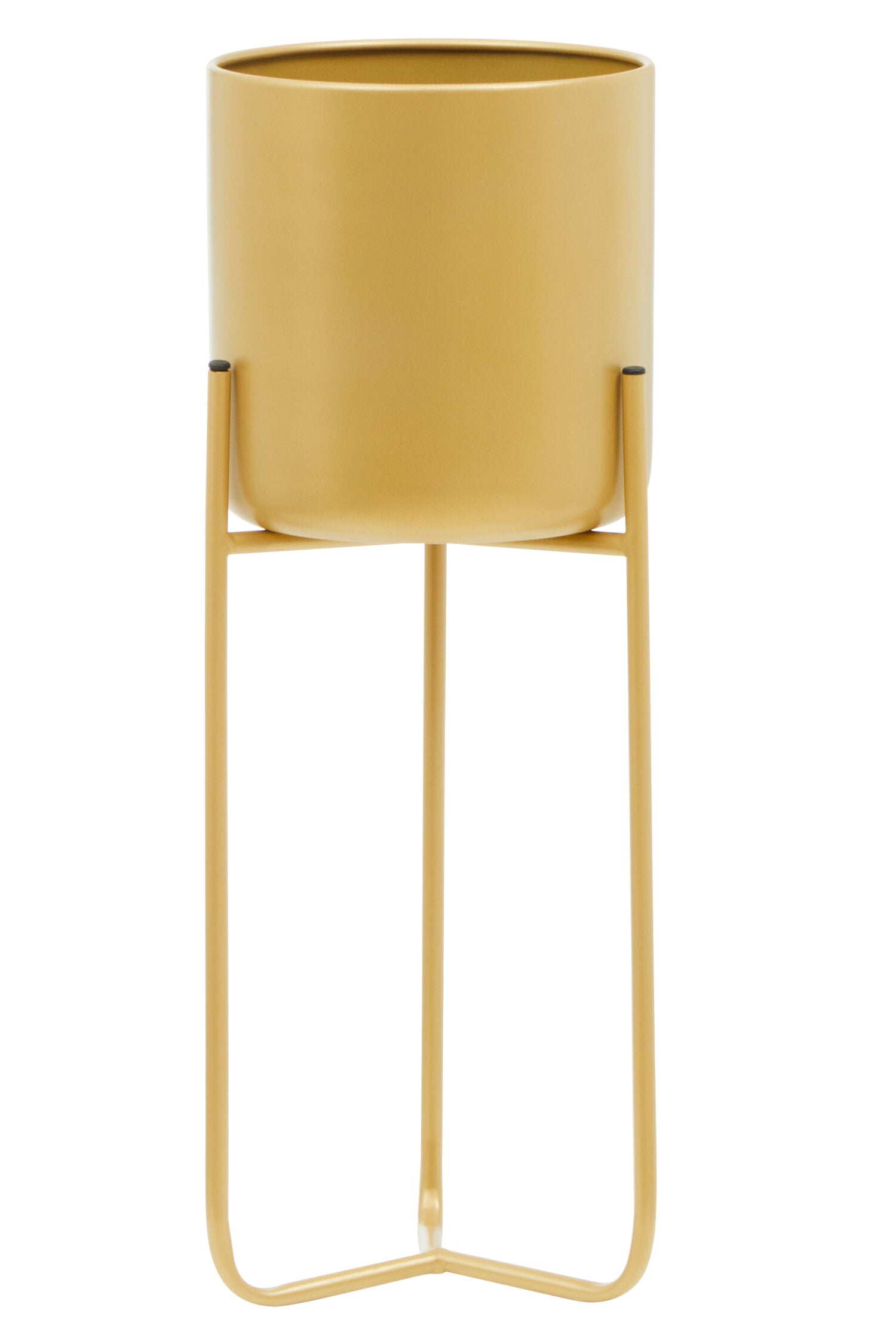 Avento Large Gold Finish Floor Planter