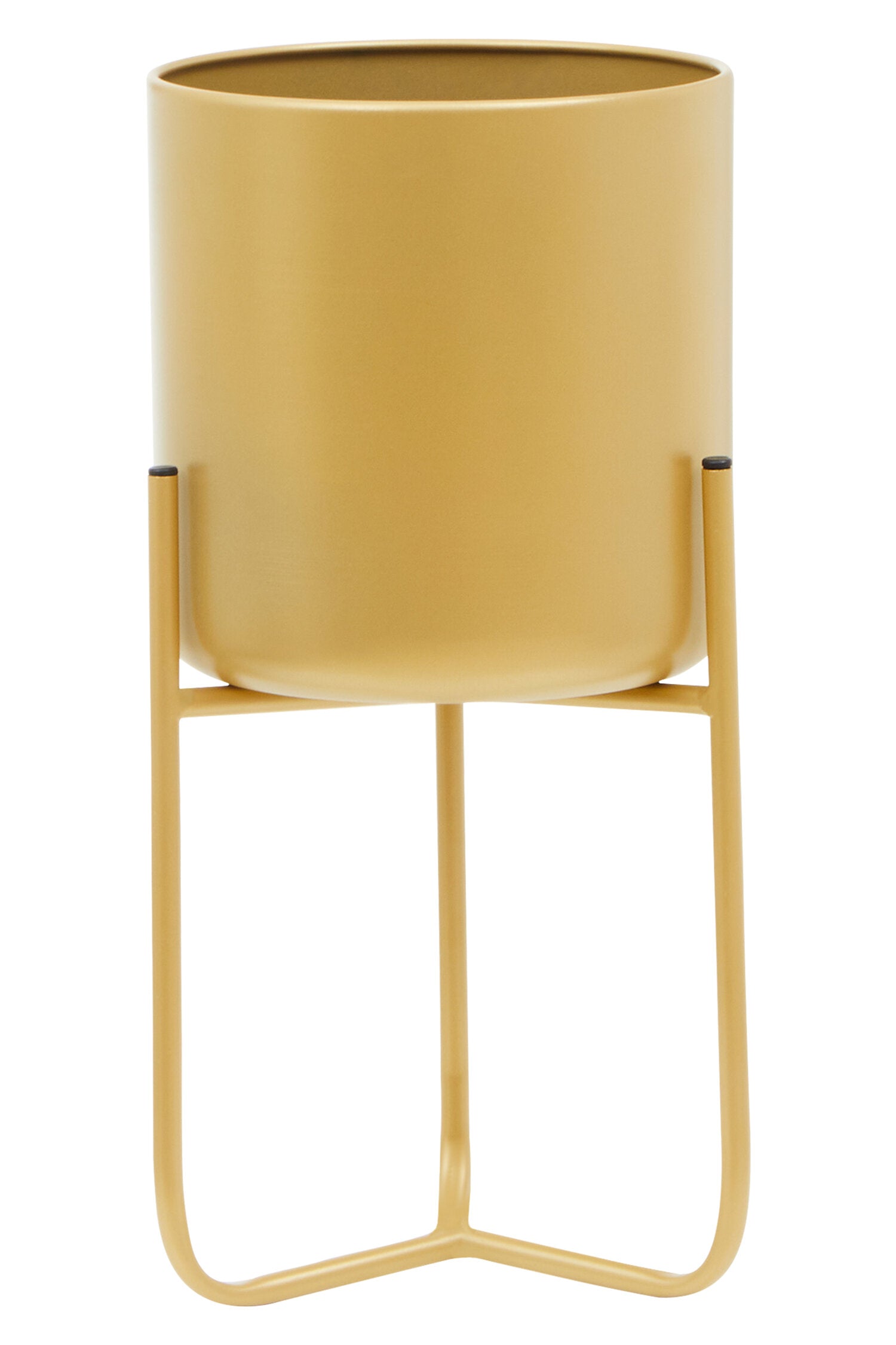 Avento Small Gold Finish Floor Planter