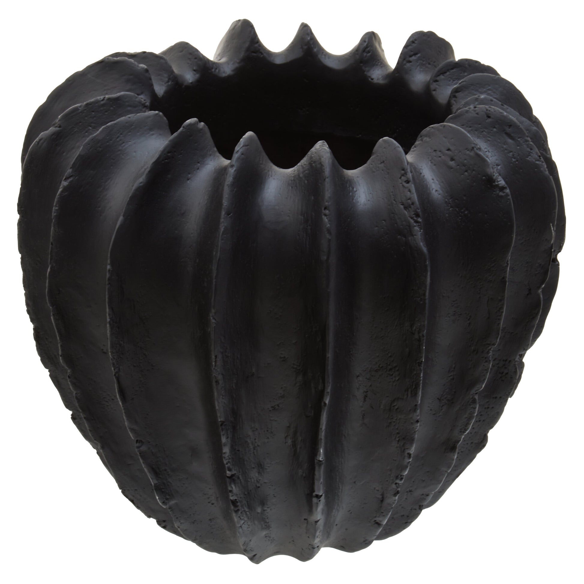 Broc Black Textured Vase