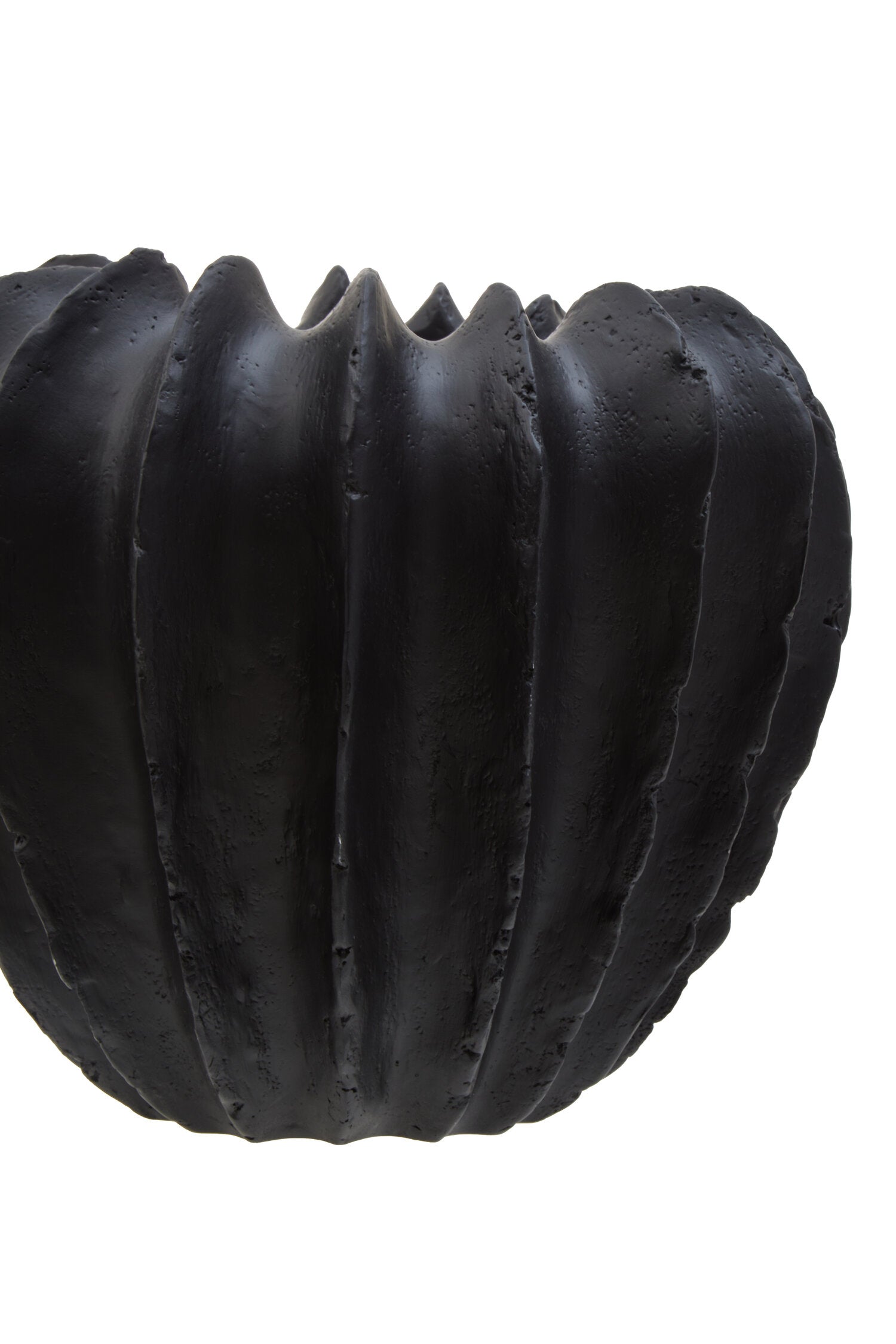 Broc Black Textured Vase