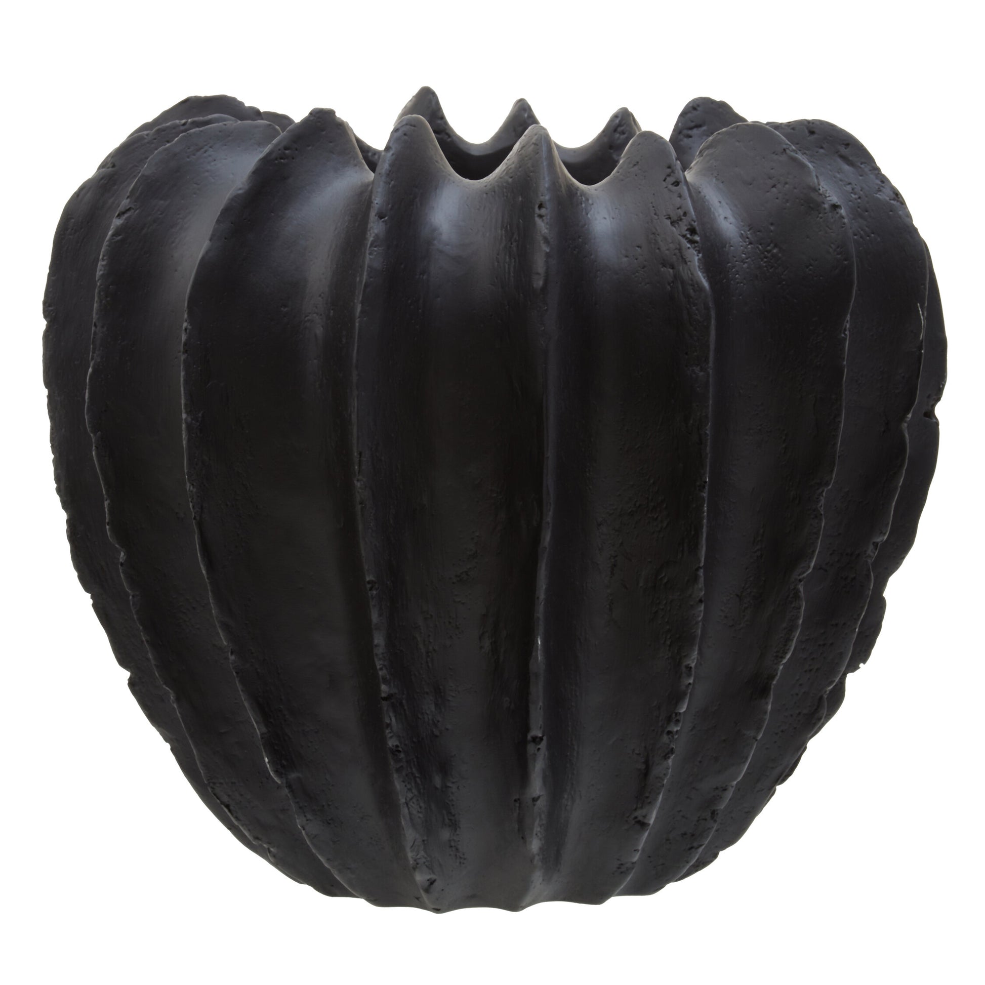 Broc Black Textured Vase