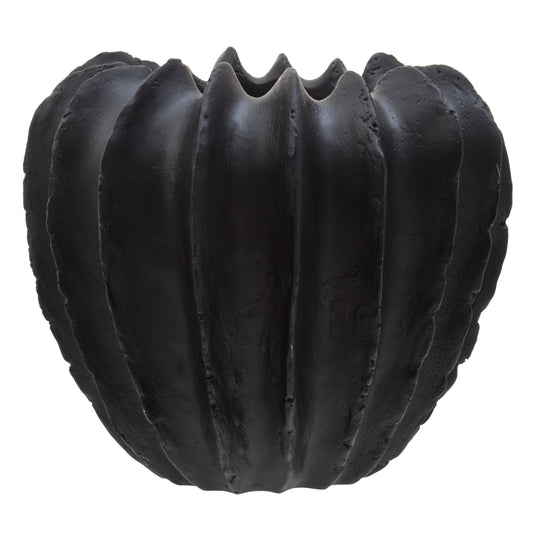 Broc Black Textured Vase