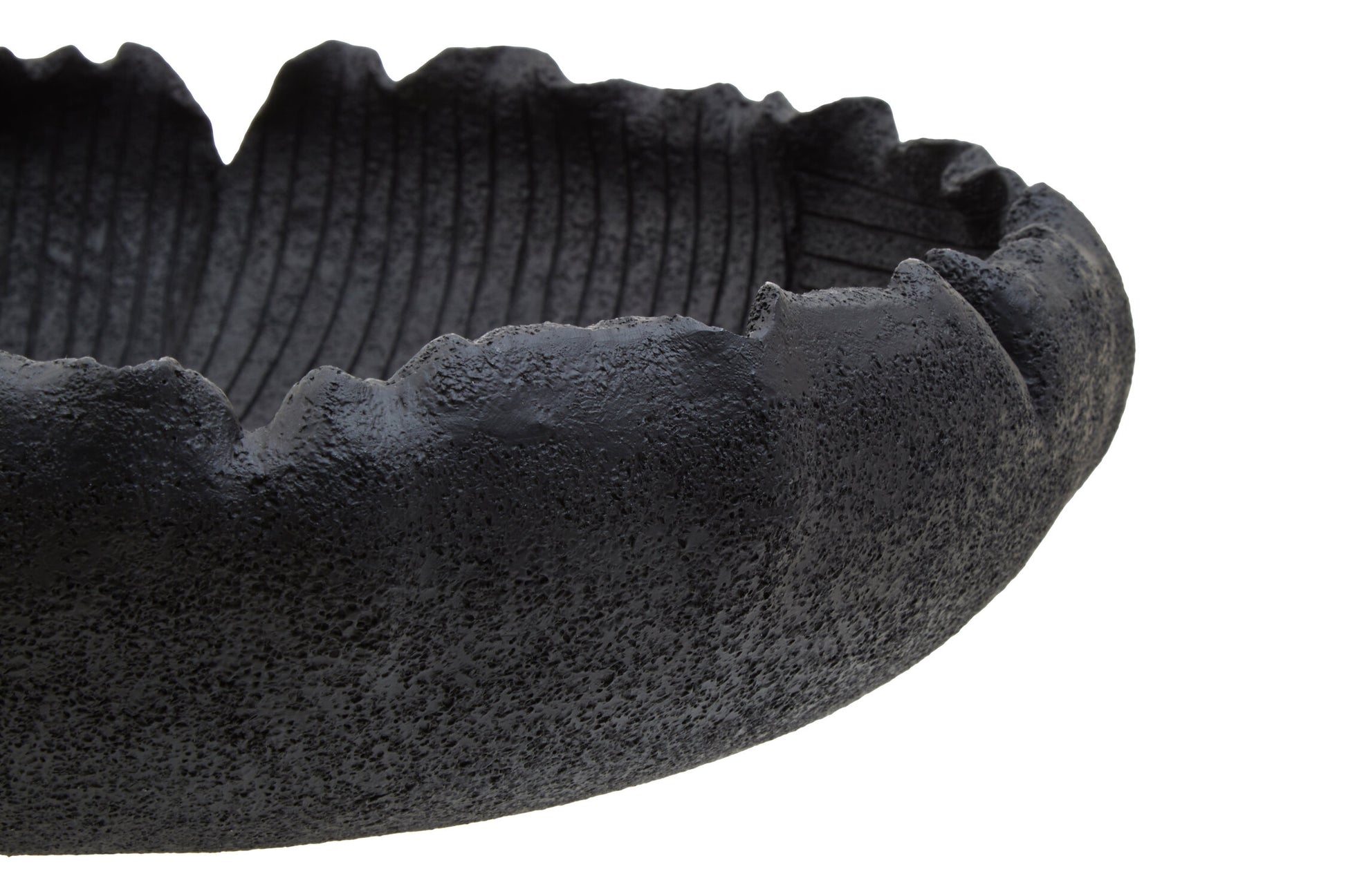 Broc Black Textured Bowl