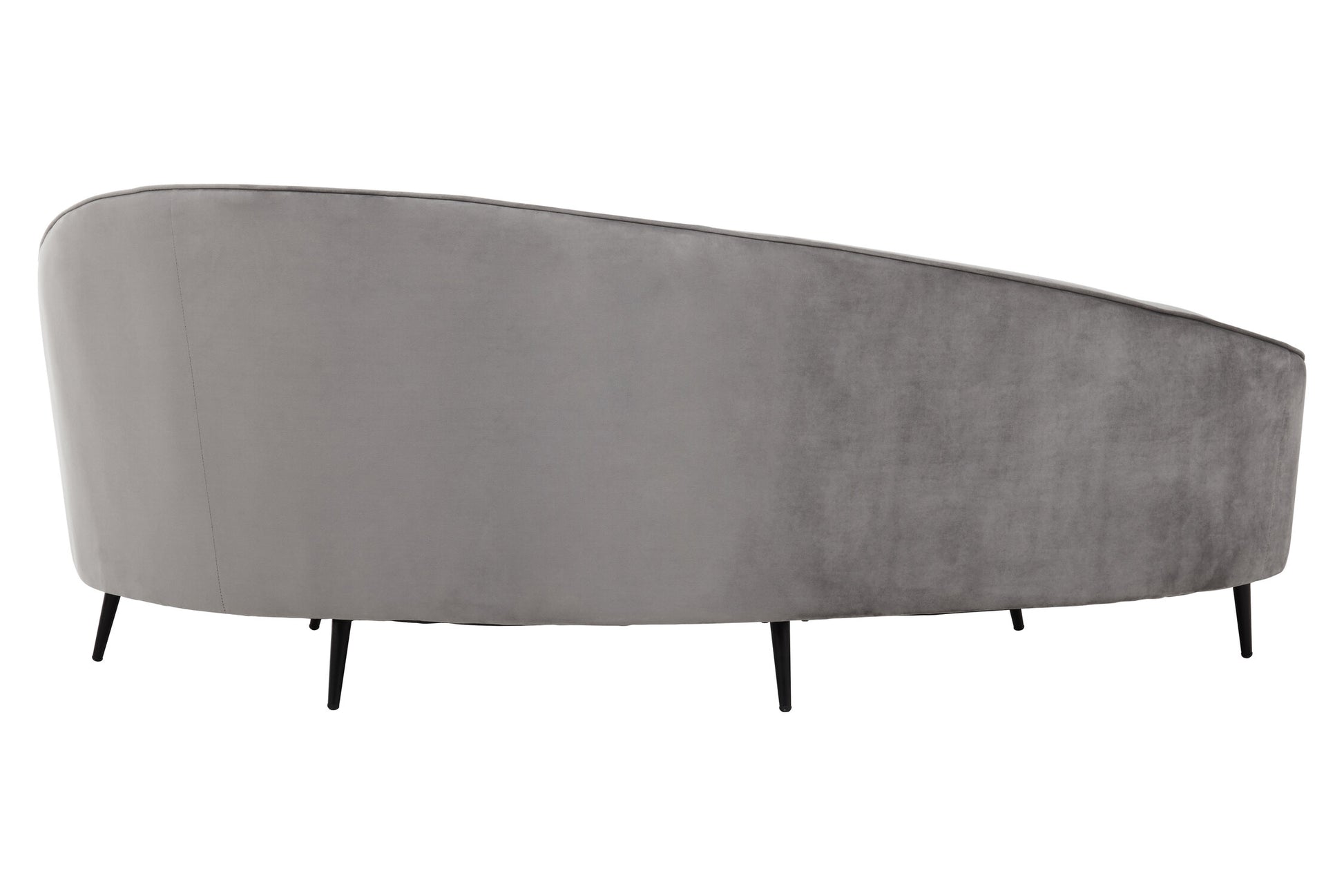 Hasina Three Seat Grey Velvet Sofa
