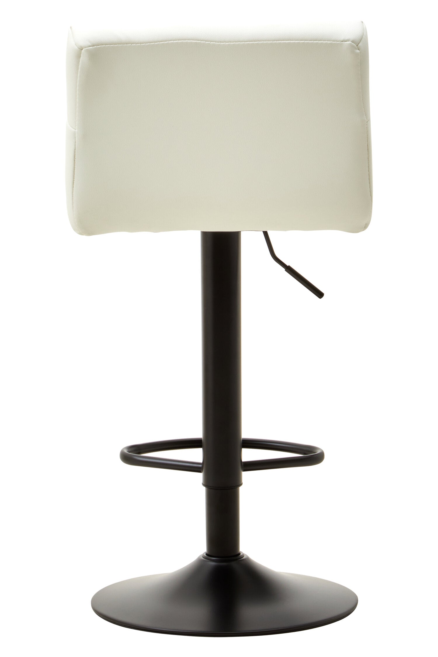 Baina White Leather Effect Bar Stool