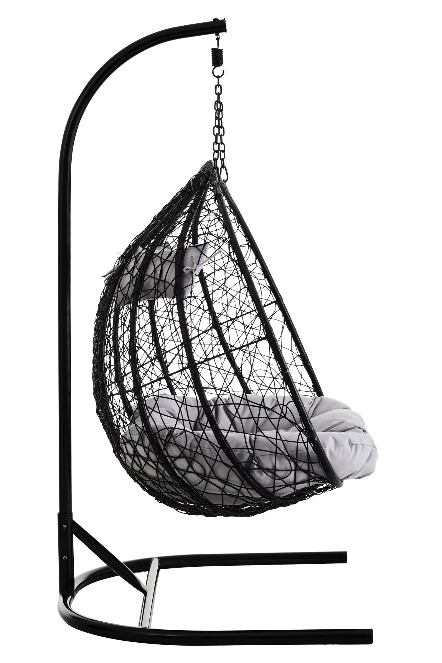 Goa Black Rattan Effect Double Hanging Chair