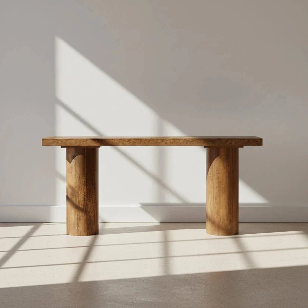 160cm Console Table, Long Rustic Sofa Table Bar Table | Luxury Home Accessories | Heulog Glow
