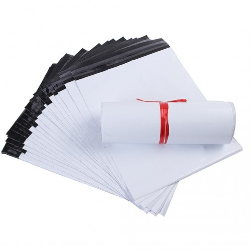 MAIL M 100 - Poly Mail Bags Medium Size 10"x14" Waterproof, Tear-Resistant, Self-Seal Postal Bags - 100 Pieces