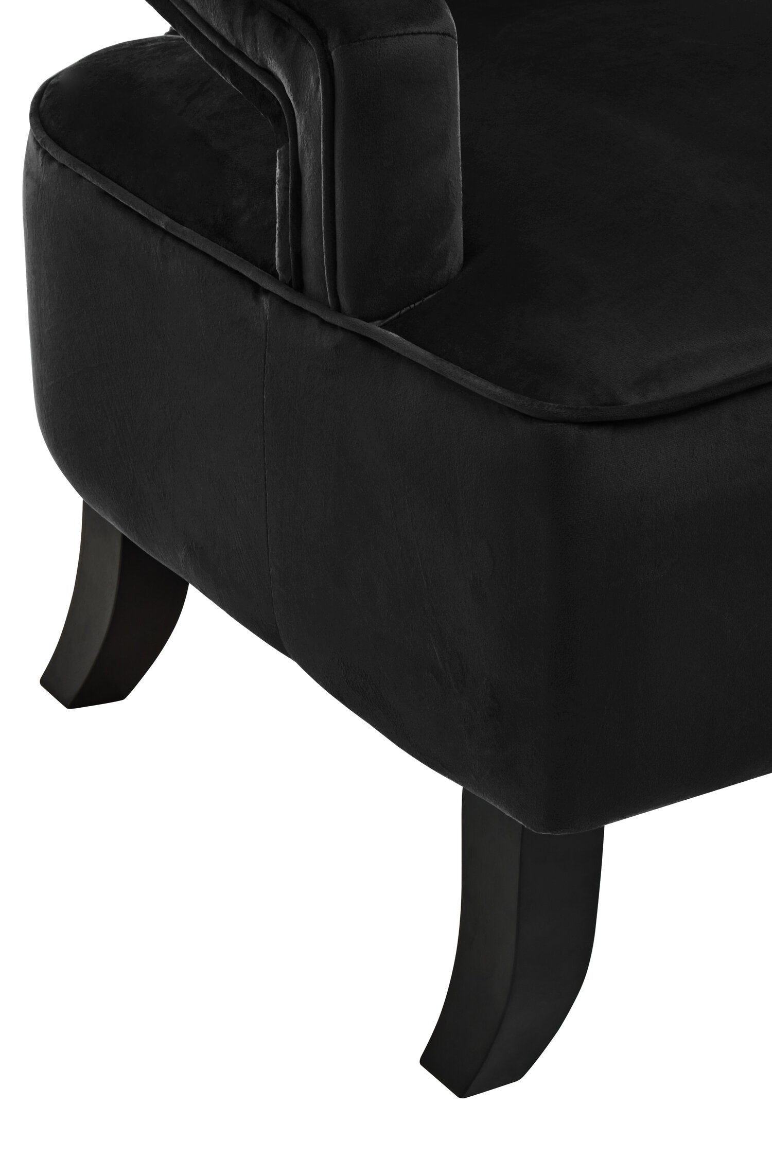 Faye Black Velvet Chair