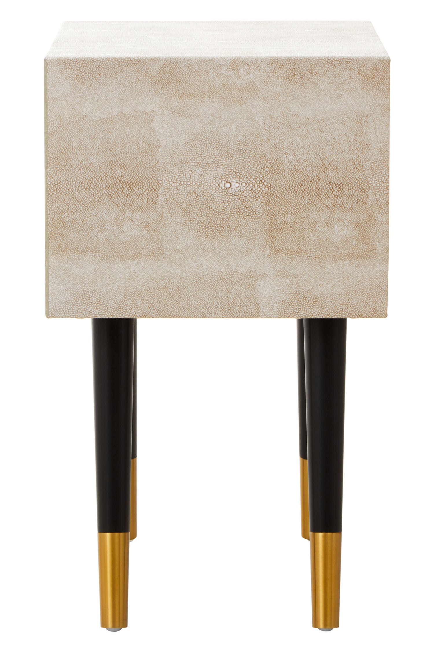 Cadio 2 Drawer Shagreen Effect Side Table