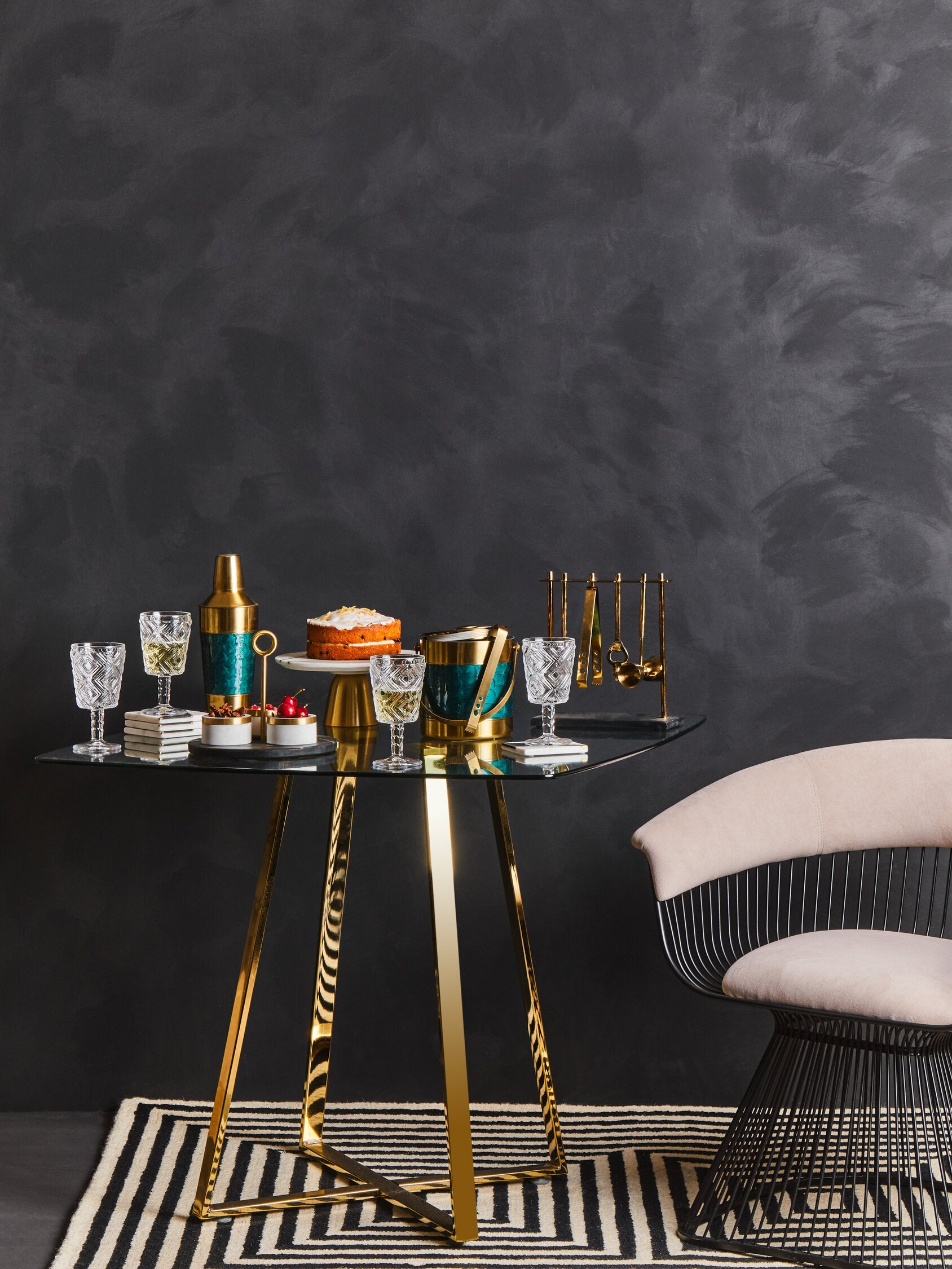 Vogue Mink Velvet and Black Frame Chair