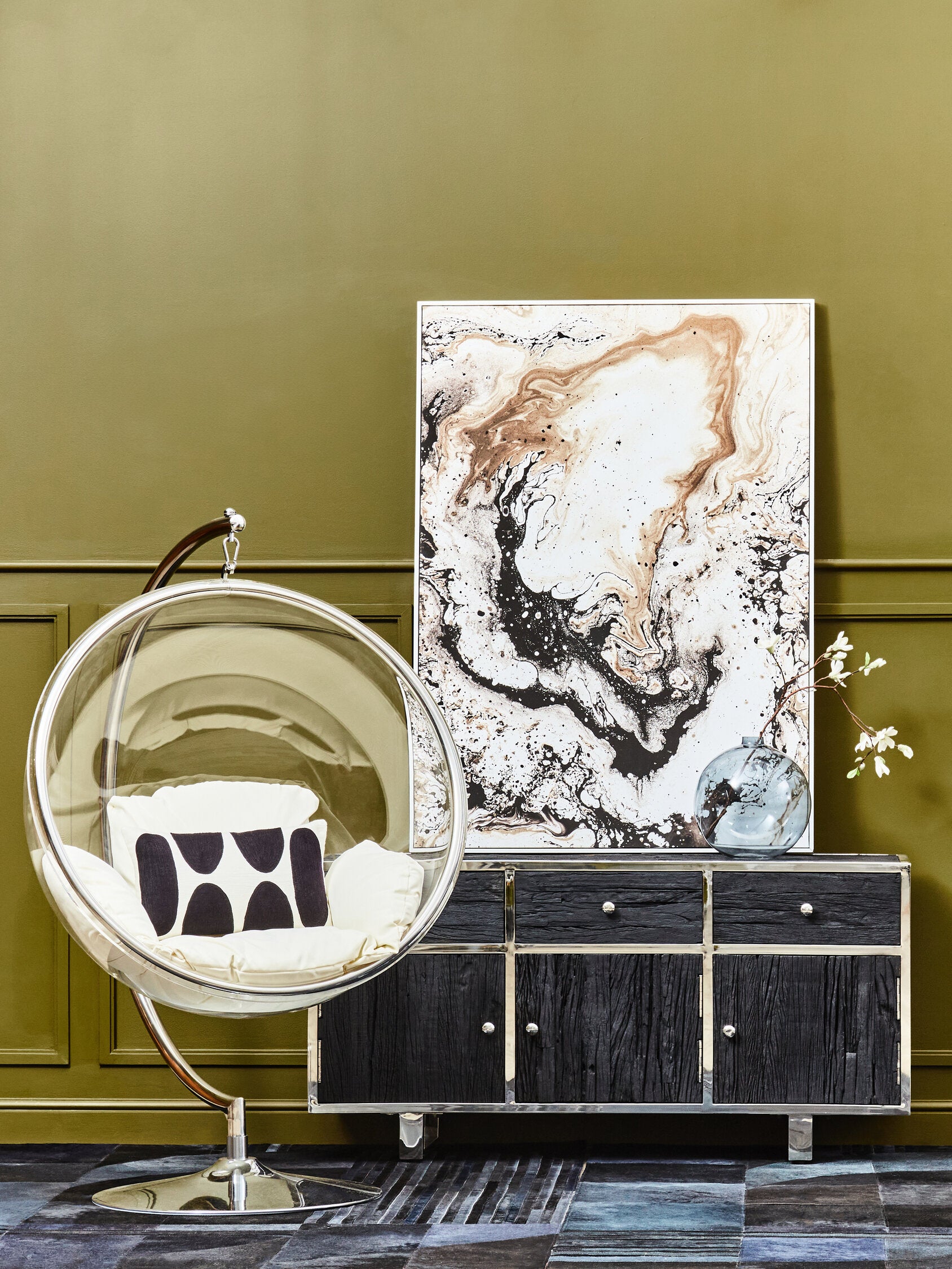 Kerala Black Recycled Wood Sideboard