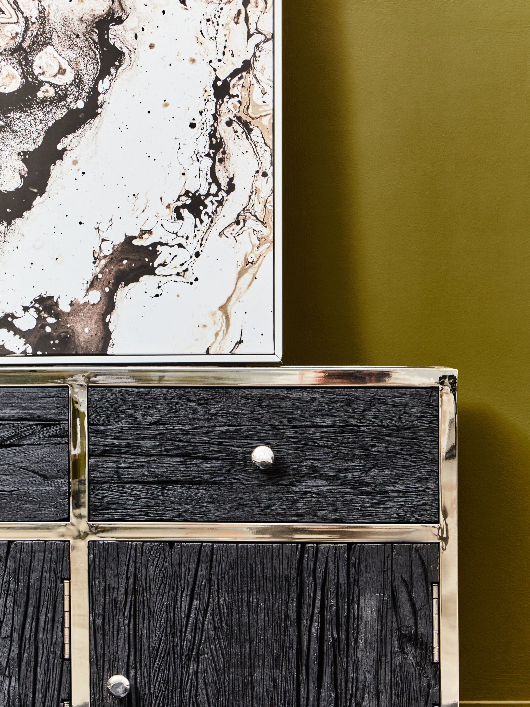 Kerala Black Recycled Wood Sideboard