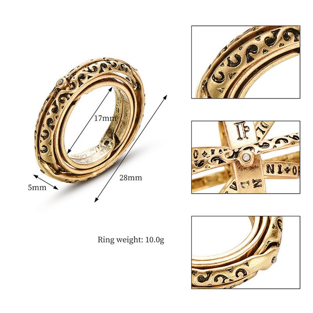 16th Century Flip Astronomical Ball Ring | Luxury Home Accessories | Heulog Glow