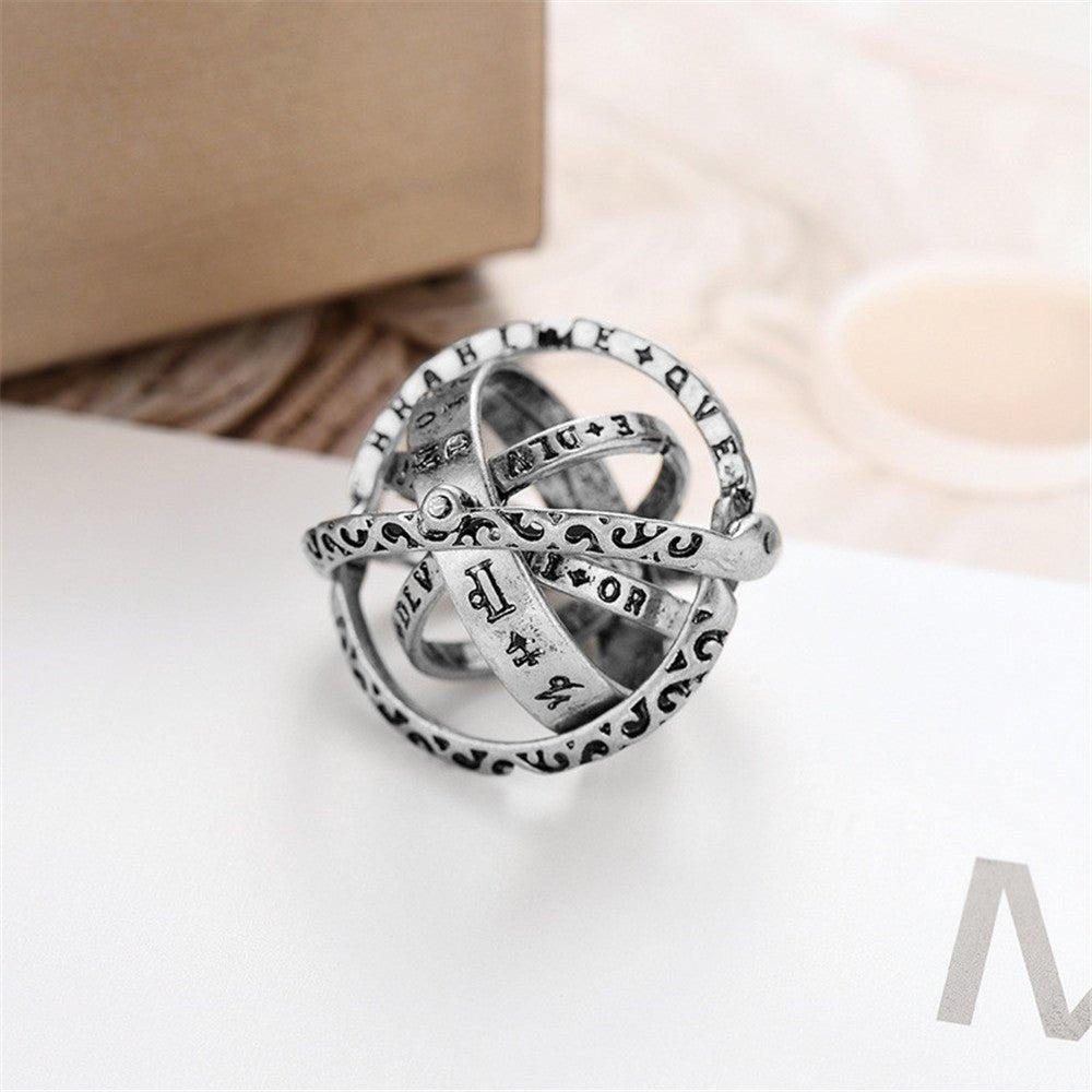 16th Century Flip Astronomical Ball Ring | Luxury Home Accessories | Heulog Glow