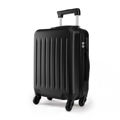 K1872L - Kono 28 Inch ABS Hard Shell Luggage 4 Wheel Spinner Suitcase - Black