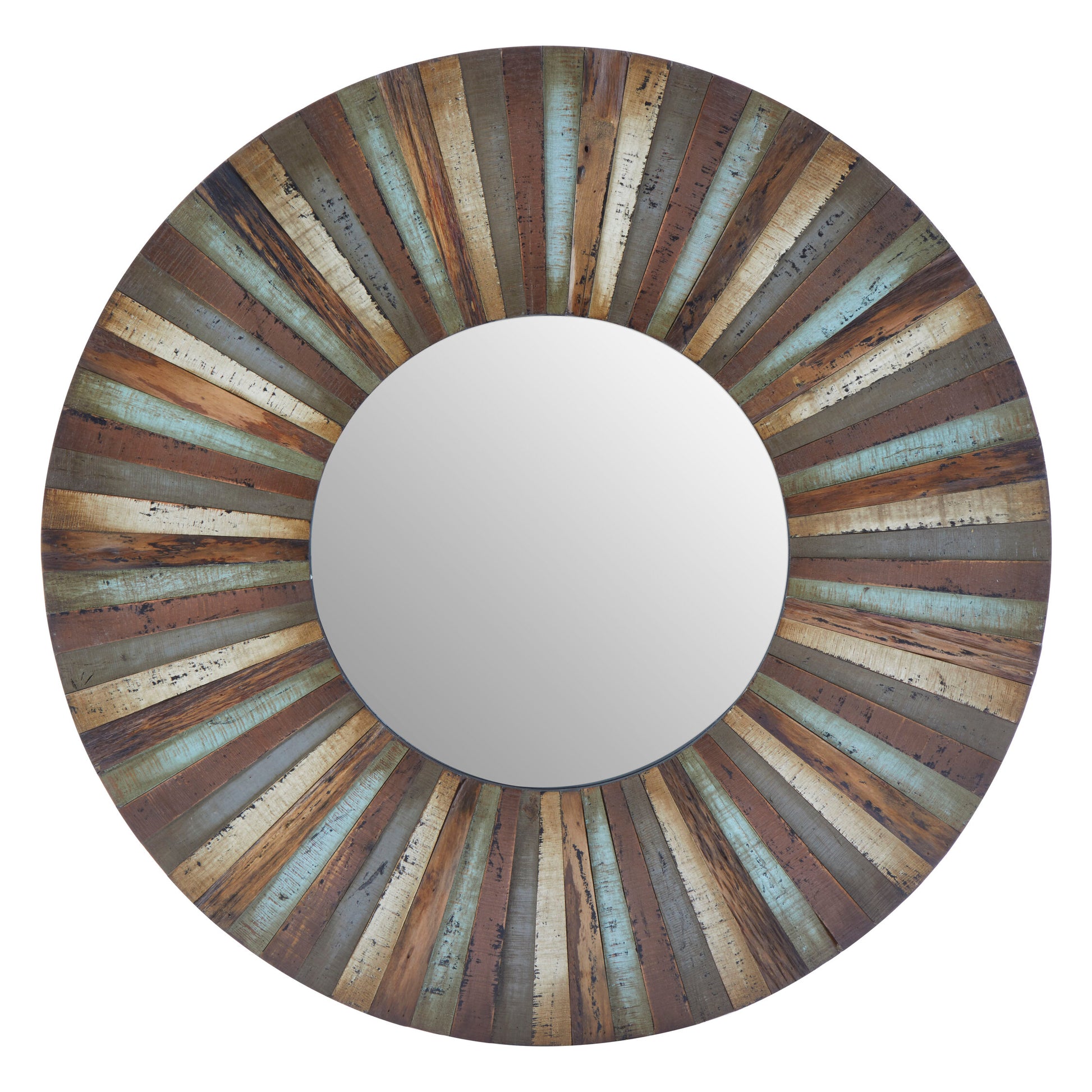 Eternal Wooden Round Wall Mirror