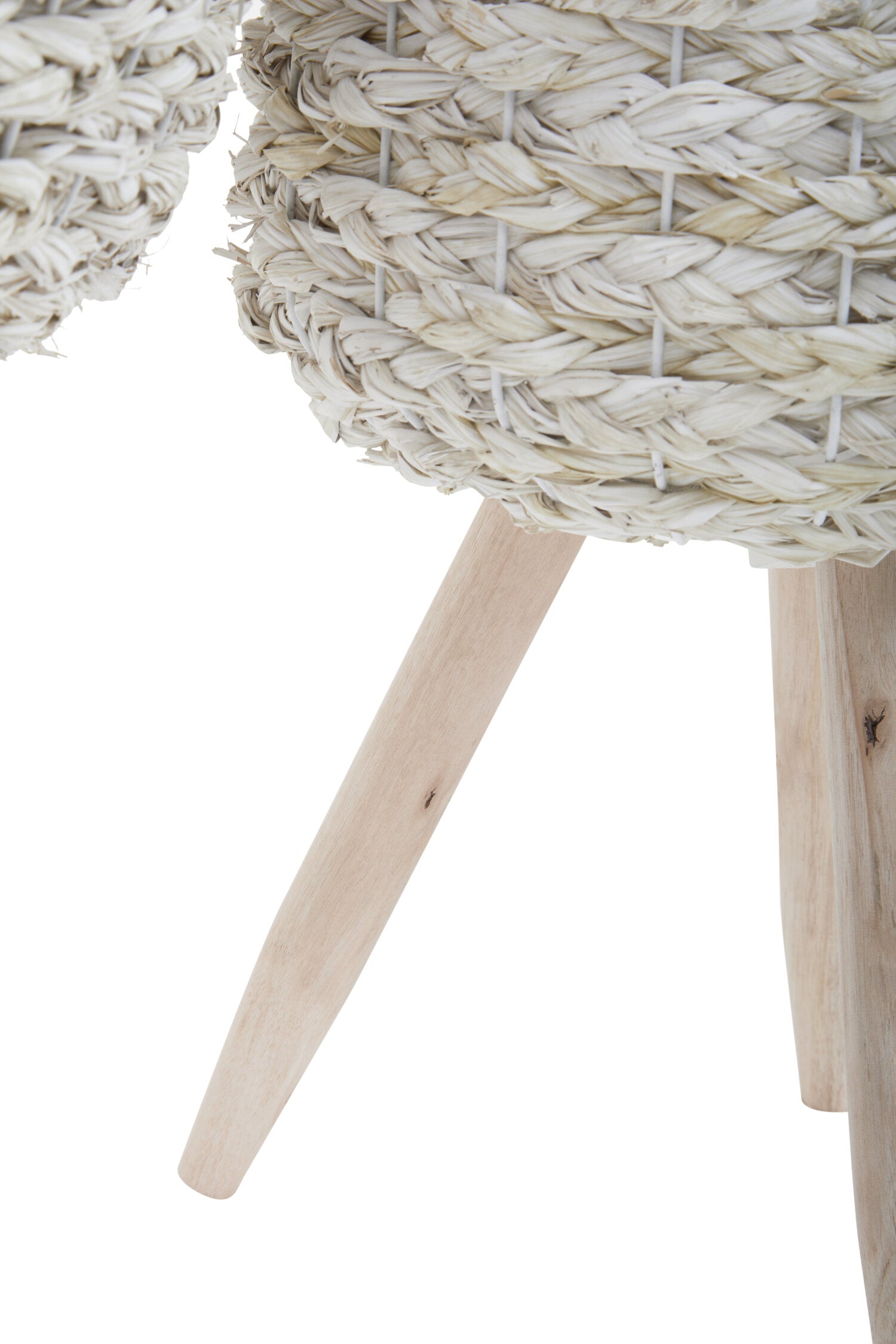 Lentigo Set Of Two White Planters