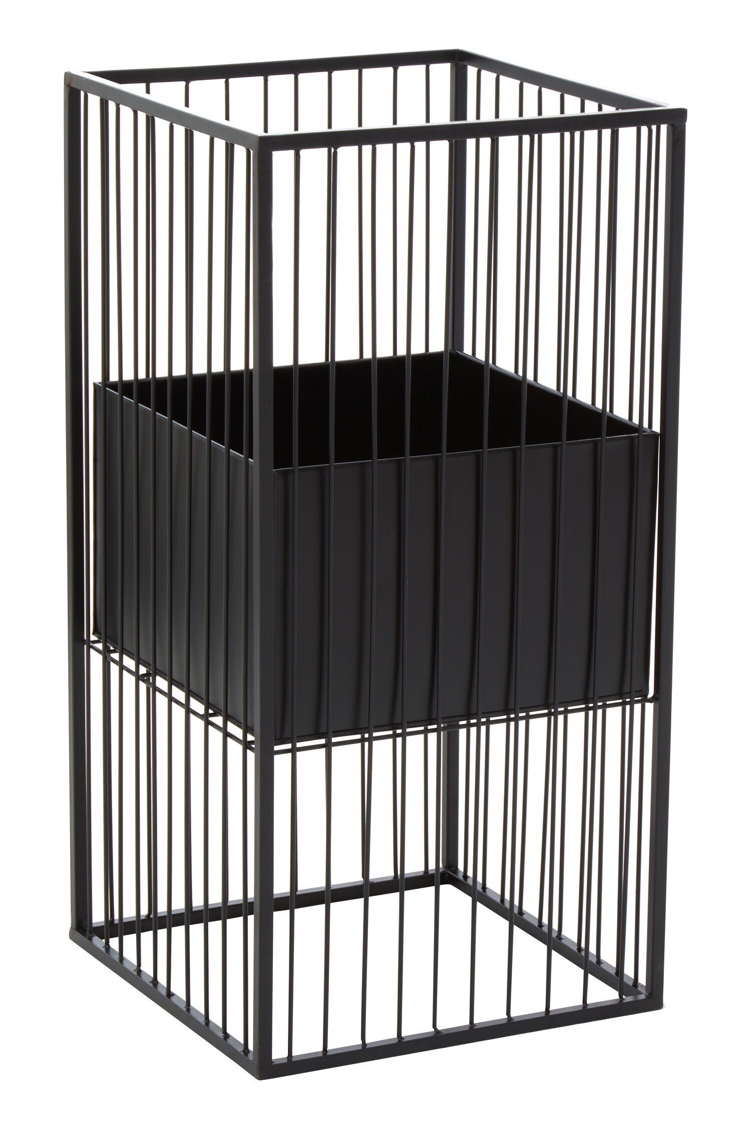 Alden Black Floor Standing Planter