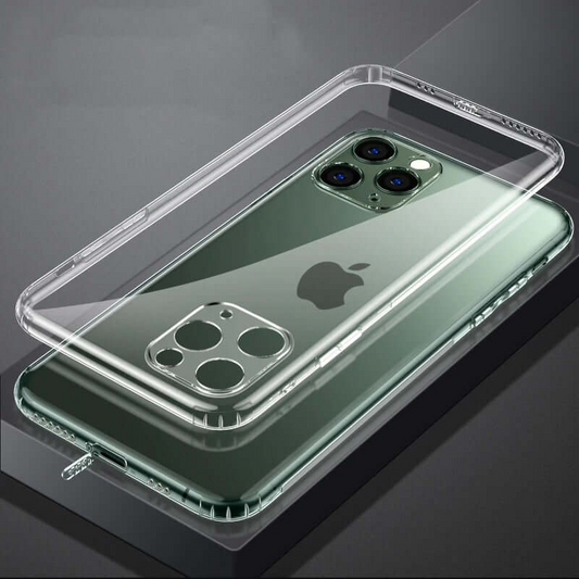 Soft TPU Clear Case with Dust Plug - For iPhone 12 Pro