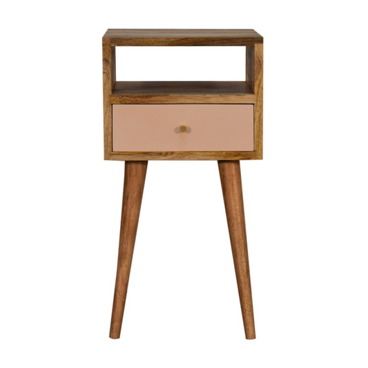 Artisan Furniture Solid Wood Mini Blush Hand Painted Bedside