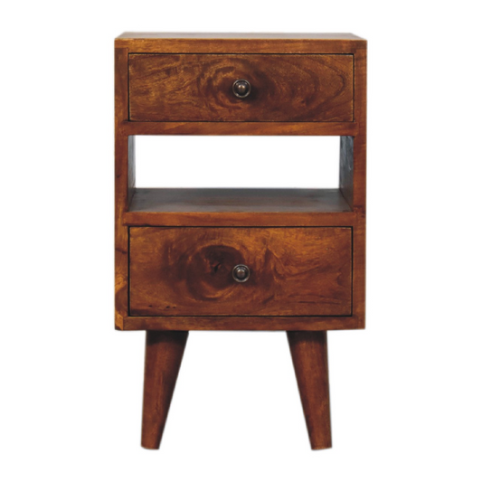 Artisan Furniture Solid Wood Mini Classic Multi Chestnut Bedside