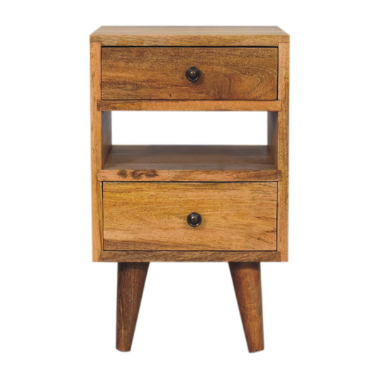 Artisan Furniture Solid Wood Mini Classic Multi Oak-ish Bedside