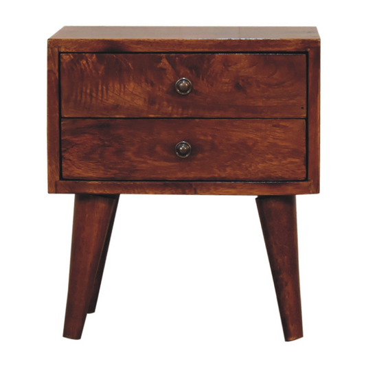 Artisan Furniture Solid Wood Mini Chestnut Modern Bedside