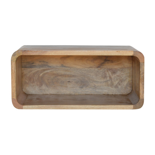 Artisan Furniture Solid Wood Wall Mounted Open Bedside